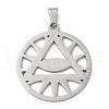 Non-Tarnish 201 Stainless Steel Pendants STAS-D041-13P-1