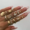 15Pcs Alloy & Rhinestone Finger Rings WG2E3D2-14-1