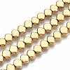 Electroplate Non-magnetic Synthetic Hematite Beads Strands G-T114-92G-1