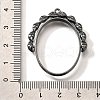 Rotatable Alloy Swivel Open Back Bezel Pendants PALLOY-I223-18B-3