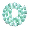 Dyed Natural Selenite Beads Strands G-T138-233E-2