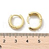 Brass Micro Pave Clear Cubic Zirconia Hoop Earrings EJEW-D311-079G-5