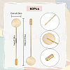SUNNYCLUE 60Pcs Brass Lapel Pins with Round Pad Tray KK-SC0005-02-2