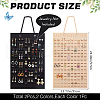 CRASPIRE 2Pcs 2 Colors Wool Felt Jewelry Earring Organizer Hanging Bags AJEW-CP0007-69-2