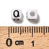 Opaque Acrylic Enamel Beads OACR-A038-02-3