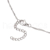 3Pcs 3 Styles 304 Stainless Steel Empty Macrame Pouch Pendant Singapore Chain Necklaces NJEW-JN05284-8