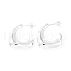 304 Stainless Steel Stud Earrings EJEW-A125-35S-4