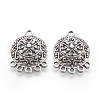 Tibetan Style Alloy Chandelier Components PALLOY-F213-02AS-1
