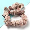 Raw Rough Natural Strawberry Quartz Beads Strands G-P528-A17-01-2