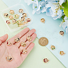   24Pcs 6 Colors Glass Connector Charms GLAA-PH0002-56LG-3