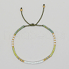 Glass Seed Braided Beaded Bracelets XC9959-11-1