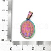 Ion Plating(IP) 201 Stainless Steel Pendants STAS-O111-05M-3