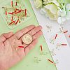 SUPERFINDINGS 30Pcs Iron Stud Earring Findings IFIN-FH0001-67-3