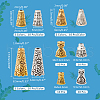   100Pcs 10 Style Tibetan Style Alloy Bead Cones FIND-PH0018-47-3