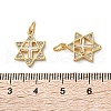 Brass Micro Pave Cubic Zirconia Pendants KK-U070-32G-3