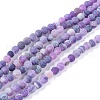 Natural Weathered Agate Beads Strands G-L534-01-6mm-1