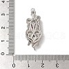 Brass Micro Pave Cubic Zirconia Box Clasps KK-A227-31P-3