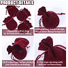 Beebeecraft 20Pcs Gourd Velvet Drawstring Bags TP-BBC0001-07A-05-6