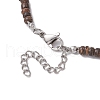 Summer Beach Synthetic Turquoise & Natural Coconut Beaded Neklaces NJEW-JN05208-02-5