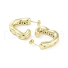 Rack Plating Brass Micro Pave Cubic Zirconia Studs Earrings EJEW-B047-05G-04-2