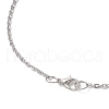 Colorful Nuggets Acrylic Pendant 304 Stainless Steel Cable Chain Necklaces NJEW-JN05303-5