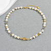 Elegant Natural Shell Nuggets Beaded Necklaces for Women ZE2381-3