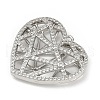 Brass Micro Pave Cubic Zirconia Pendants KK-M322-41P-1