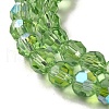Electroplate Transparent Glass Beads Strands EGLA-A035-T6mm-L09-3
