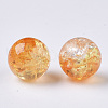 Transparent Crackle Acrylic Beads CACR-N002-08-2