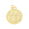 Brass Micro Pave Cubic Zirconia Pendants KK-D325-51G-1