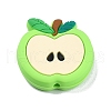 Apple Food Grade Eco-Friendly Silicone Focal Beads SIL-B001-02B-1