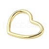 Brass Heart Linking Rings KK-K293-54G-2