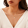 Mother's Day Jewellery Flower Natural Freshwater Pearl Pendant Necklaces NJEW-G153-04G-2