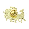Chinese Style Myth Animal Nine Tail Fox Enamel Pins JEWB-H017-03EB-03-2