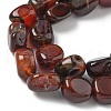 Natural Red Agate Beads Strands G-H295-D01-14-4