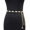 Alloy Rhinestone Horse Eye Link Waist Chains WGF5282-05-1