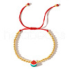 Handmade Brass Beads Braided Bead Bracelets JB1500-2