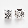 Alloy European Beads MPDL-WH0001-03AS-2