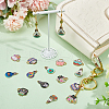 HOBBIESAY 48Pcs 12 Style  Alloy Enamel Pendants ENAM-HY0001-14-5