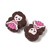 Princess Food Grade Silicone Focal Beads SIL-A008-05B-2