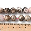 Natural Argentina Rhodonite Beads Strands G-G271-B02-10mm-5