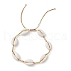 Summer Beach Shell Braided Bead Adjustable Bracelets for Women Men BJEW-JB10375-1