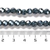 Electroplate Opaque Glass Beads Strands EGLA-A035-P6mm-A23-4