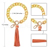 Chain Link Wristlet Keychain HJEW-SW00014-02-2