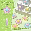 60Pcs 6 Colors Translucent Resin Pendants RESI-CJ0003-61-2