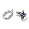 Brass Micro Pave Cubic Zirconia Fold Over Clasps KK-G503-26P-2