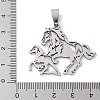 201 Stainless Steel Pendants STAS-S157-25B-P-3