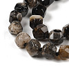 Natural Black Cherry Blossom Agate Beads Strands G-NH0010-J02-01A-4