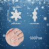 SUNNYCLUE 100Pcs Christmas Transparent Acrylic Connector Charms OACR-SC0001-58-2