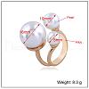Elegant Alloy Cuff Ring Jewelry for European and American Hands WJ5832-5